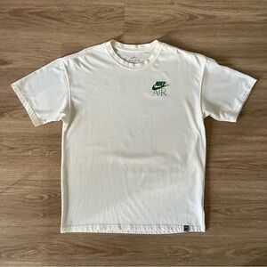 Nike Air White T-Shirt with Green Logo